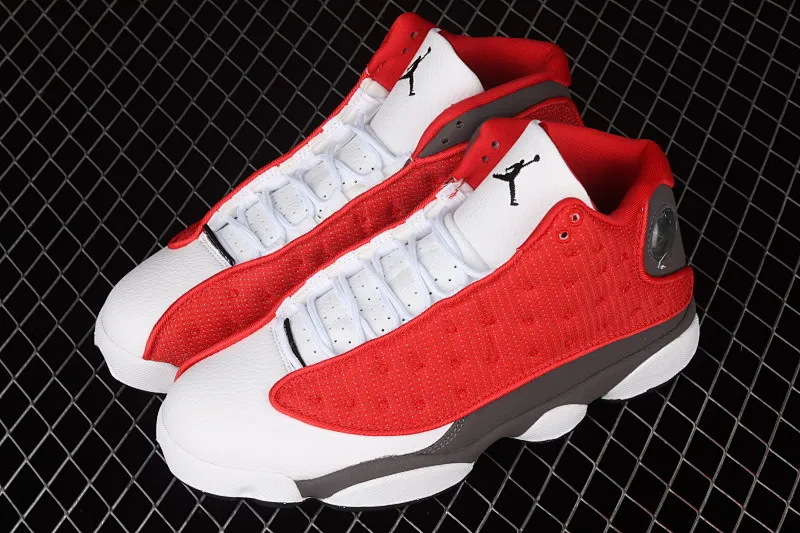 All categories Air Jordan Jordan series basketball shoes Air Jordan 13 G version Air Jordan 13 Retro AJ13 white gray red 3M reflective DJ5982-600